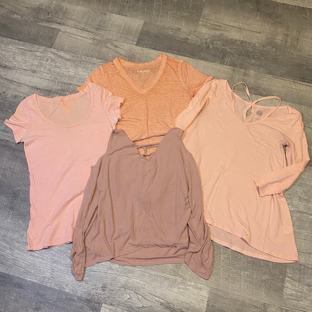 Women’s Clothing Lot of 4 Tops Size Small/XS Pink  - AE Mudd SO